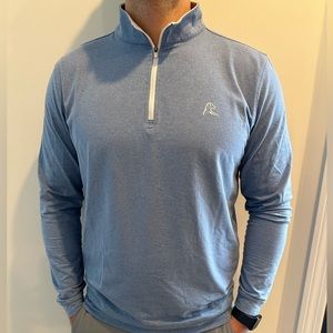 Rhoback - Men’s Q-Zip - “Lowcountry” - Light Blue - Medium